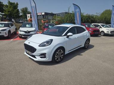 Voir le détail de l'offre de cette FORD Puma 1.0 Flexifuel 125ch S&S mHEV ST-Line de 2023 en vente à partir de 232.22 €  / mois