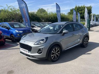 Voir le détail de l'offre de cette FORD Puma 1.0 Flexifuel 125ch S&S mHEV Titanium de 2022 en vente à partir de 202.58 €  / mois
